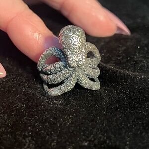 Unique, ornate octopus ring